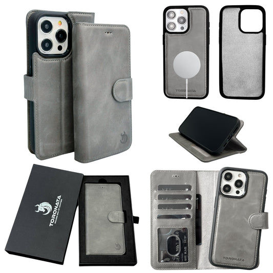 Vegas Premium Leather iPhone 15 Plus Wallet Case with MagSafe | Detachable RFID Blocking Luxury Wallet-10
